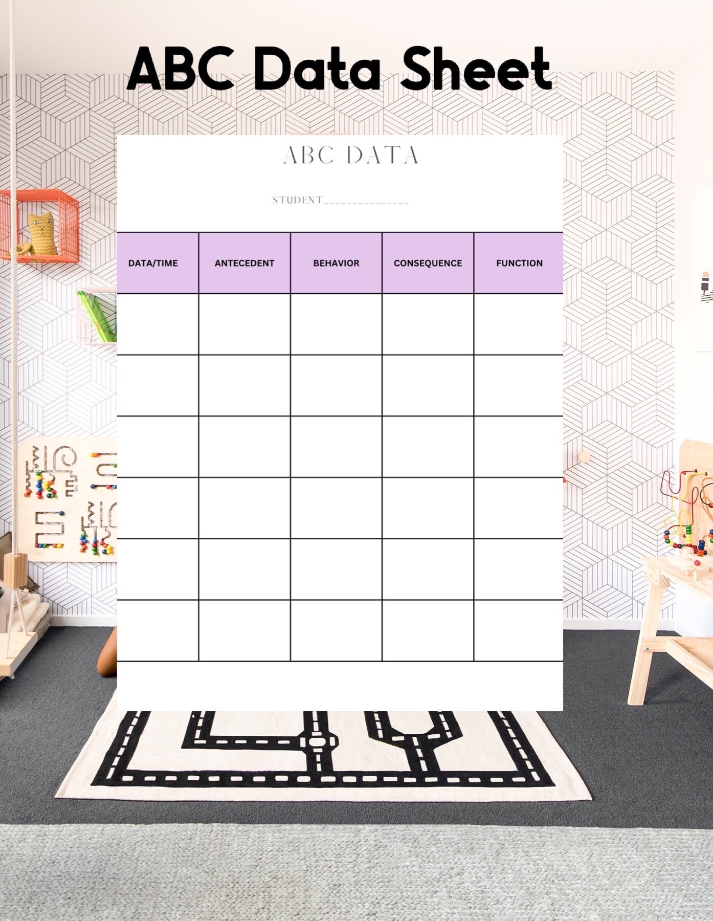 Abc Data Sheet Etsy UK