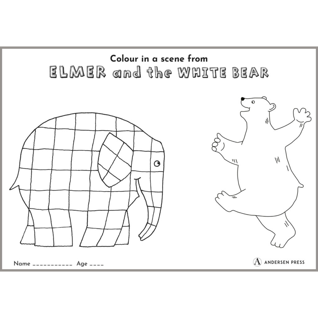 Elmer Colouring Sheets Printable