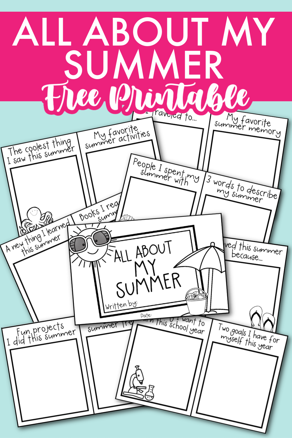 All About My Summer Back To School Activity Kara Creates All About My Summer Back To School Activity Kara Creates