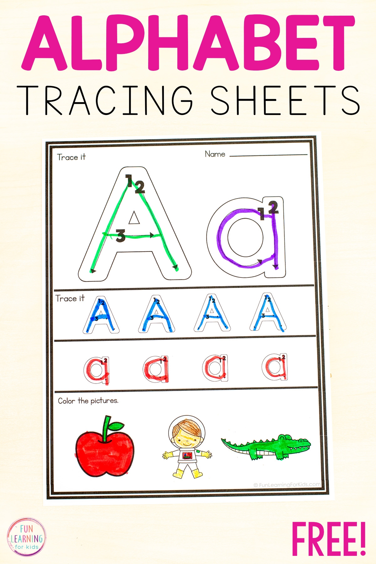 Learning The Alphabet Worksheets Free Printable
