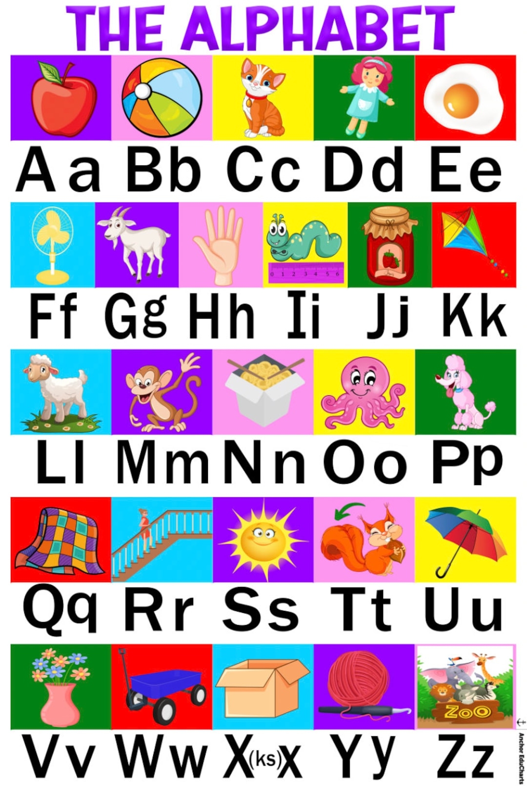 Kindergarten Phonics Chart Printable