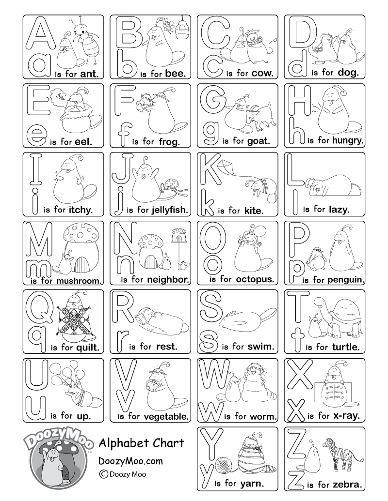 Free Printable Alphabet Chart For Preschool Free Printable Alphabet Chart For Preschool