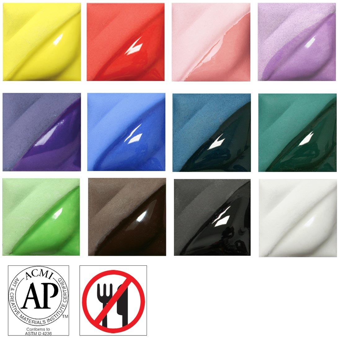 AMACO Velvet Underglazes Set 1 United Art Education