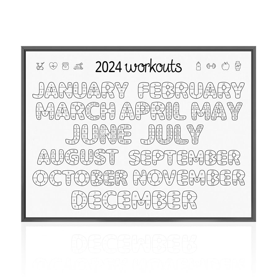 Amazon 2024 Workout Tracker Workout Log Exercise Tracker Coloring Workout Calendar Workout Planner Workout Tracker Daily Tracker Fitness Log Home U0026 Kitchen