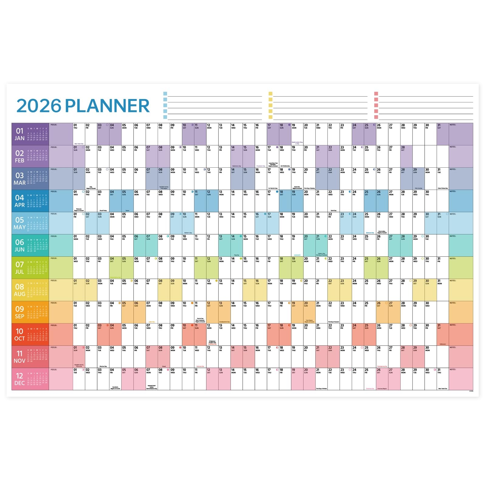 Printable Year Calendar 2026