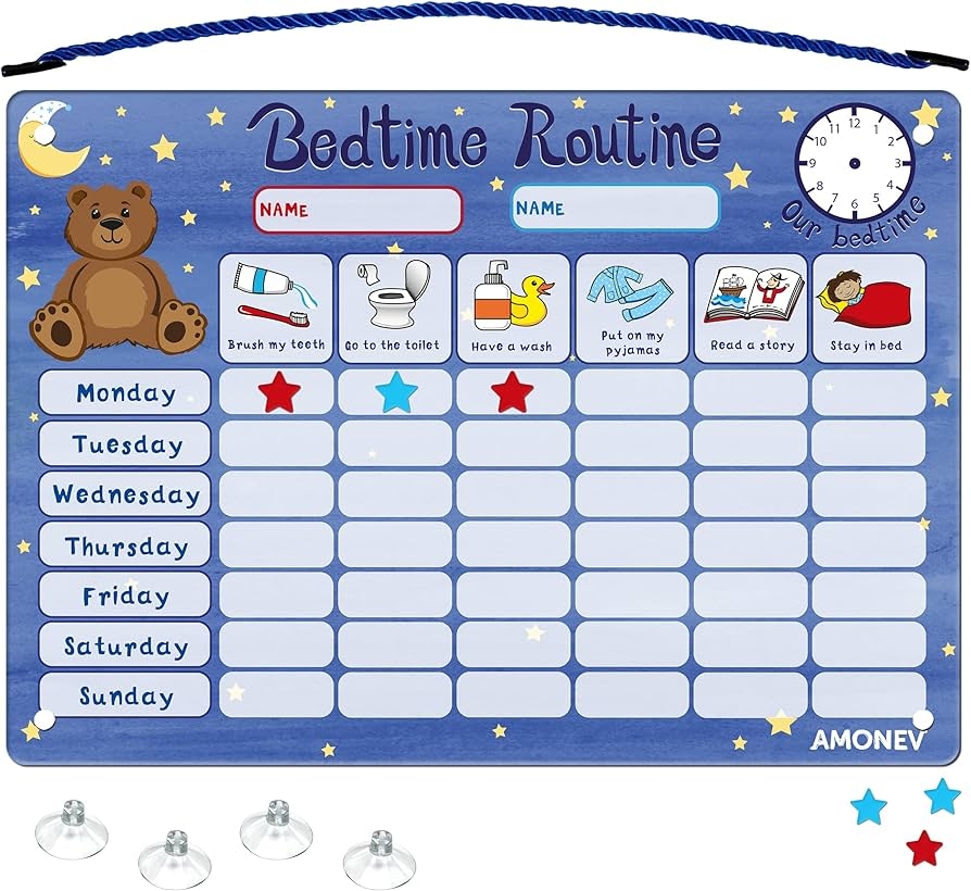 Printable Bedtime Charts For Toddlers