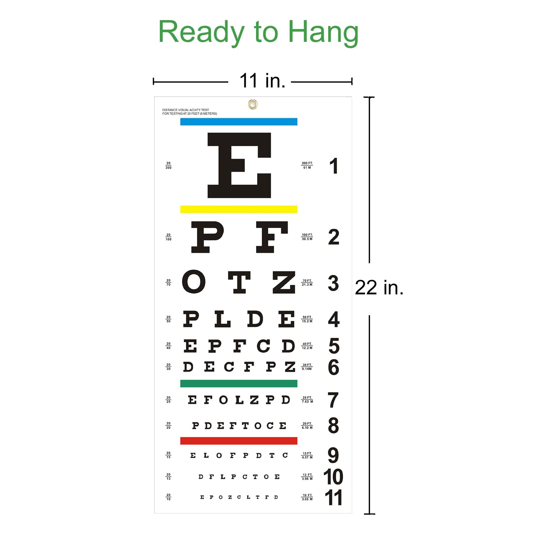 Amazon Eye Chart Upgraded Snellen Eye Chart For Eye Exams 20 Feet 22x11 Inches Plastic Low Vision Eye Charts Wall Chart With Metal Eyelet For Kids Gifts Wall Decoration 20 Feet Test Amazon Eye Chart Upgraded Snellen Eye Chart For Eye Exams 20 Feet 22x11 Inches Plastic Low Vision Eye Charts Wall Chart With Metal Eyelet For Kids Gifts Wall Decoration 20 Feet Test