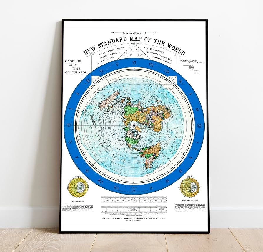 Printable Flat Map Of The World