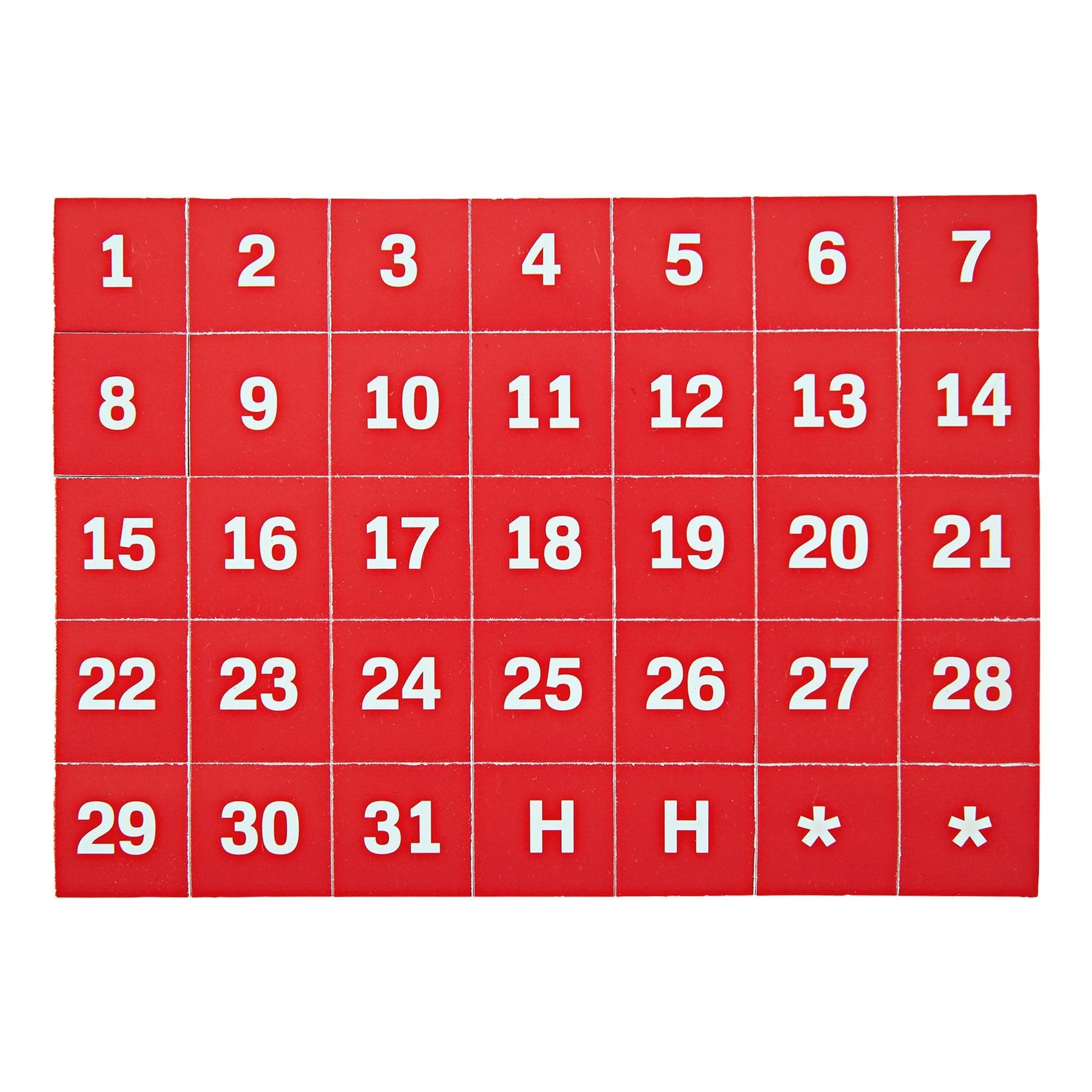 Amazon MasterVision Magnetic 1 31 Calendar Board Numbers Set Of 35 1 Calendar Dates White On Red Perfect Magnets For Dry Erase Planning Boards Office Calendars Planners And Accessories Office Products