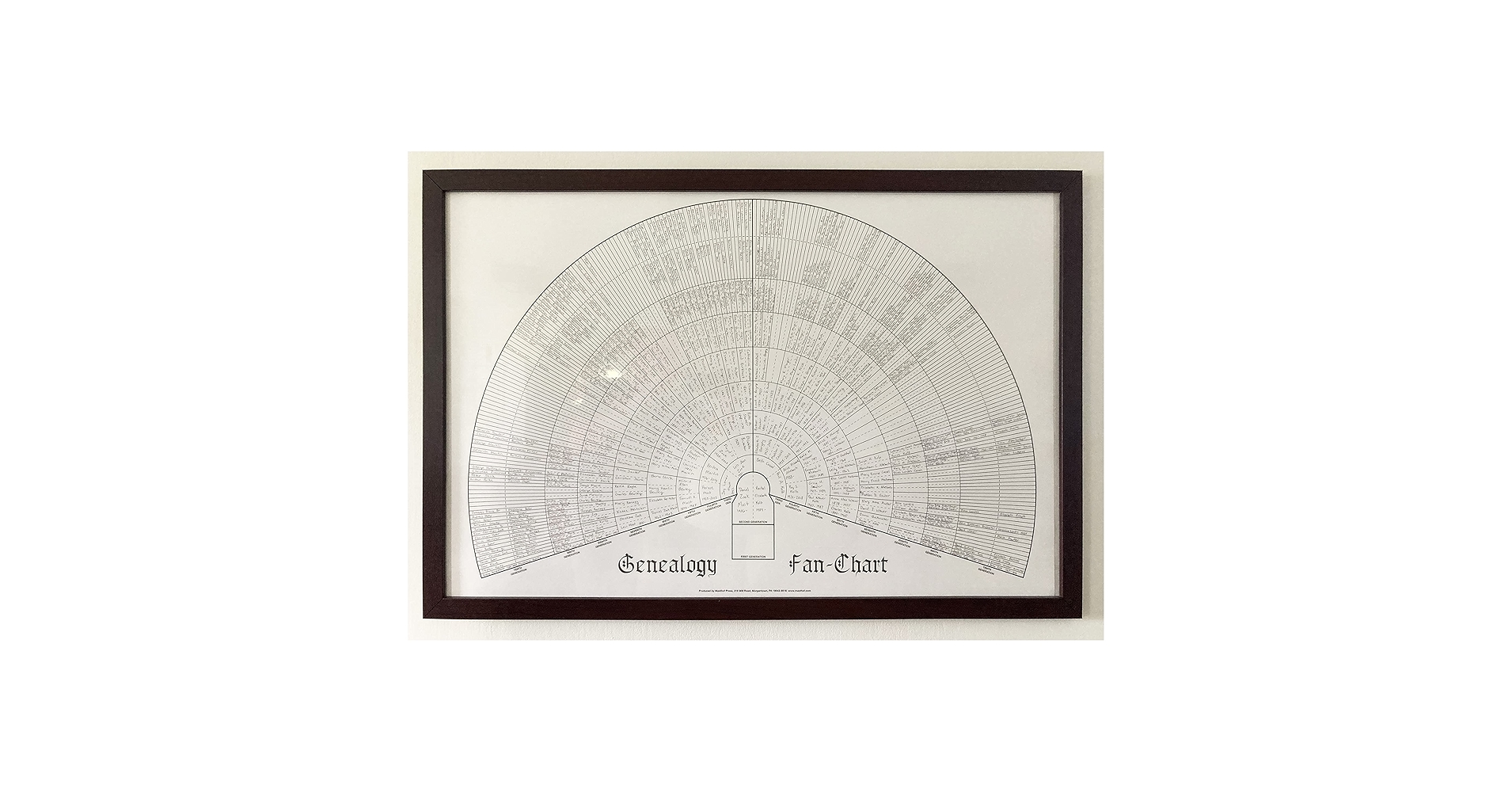 Amazon Masthof Ten Generation Ancestry Pedigree Fan Chart Blank Family History Genealogy Ancestor Form Posters Prints