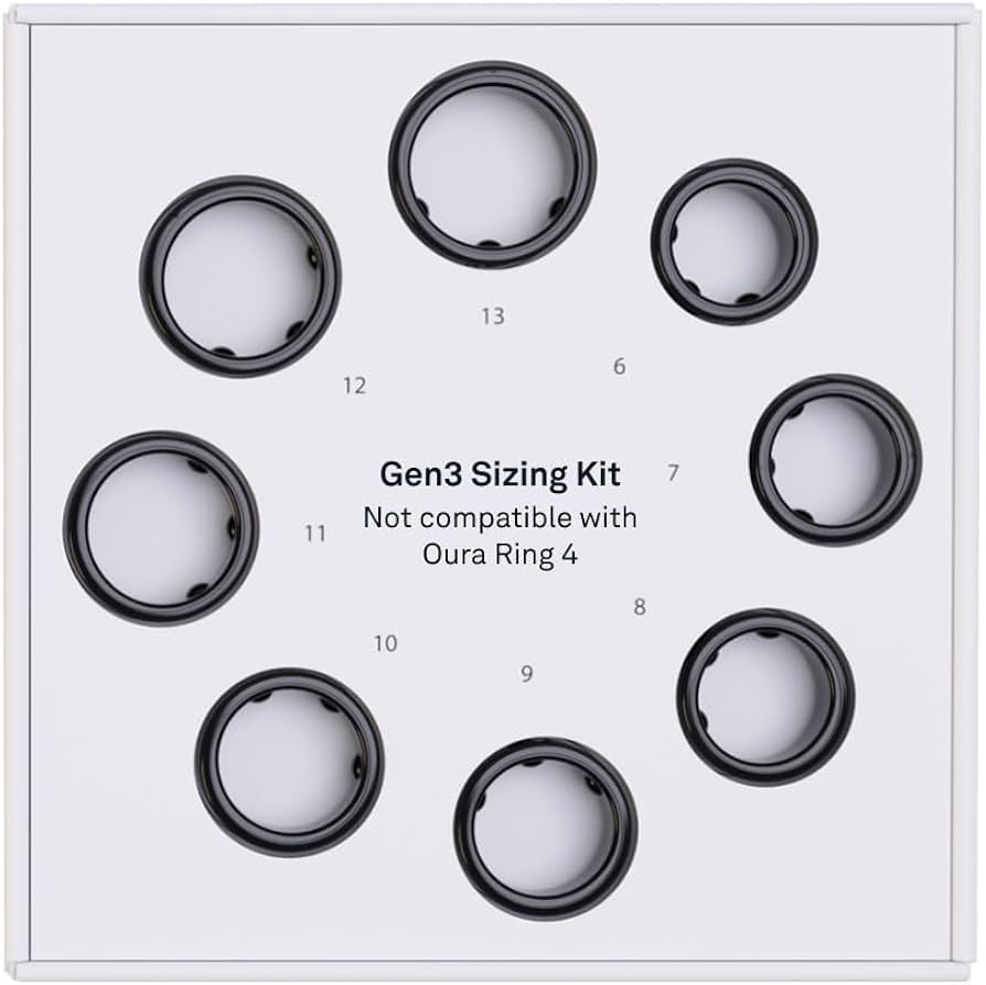Amazon Oura Ring Gen3 Sizing Kit Size Before You Buy The Oura Ring Gen3 Unique Sizing Not Standard US Ring Sizes Receive Credit For Purchase Electronics Amazon Oura Ring Gen3 Sizing Kit Size Before You Buy The Oura Ring Gen3 Unique Sizing Not Standard US Ring Sizes Receive Credit For Purchase Electronics
