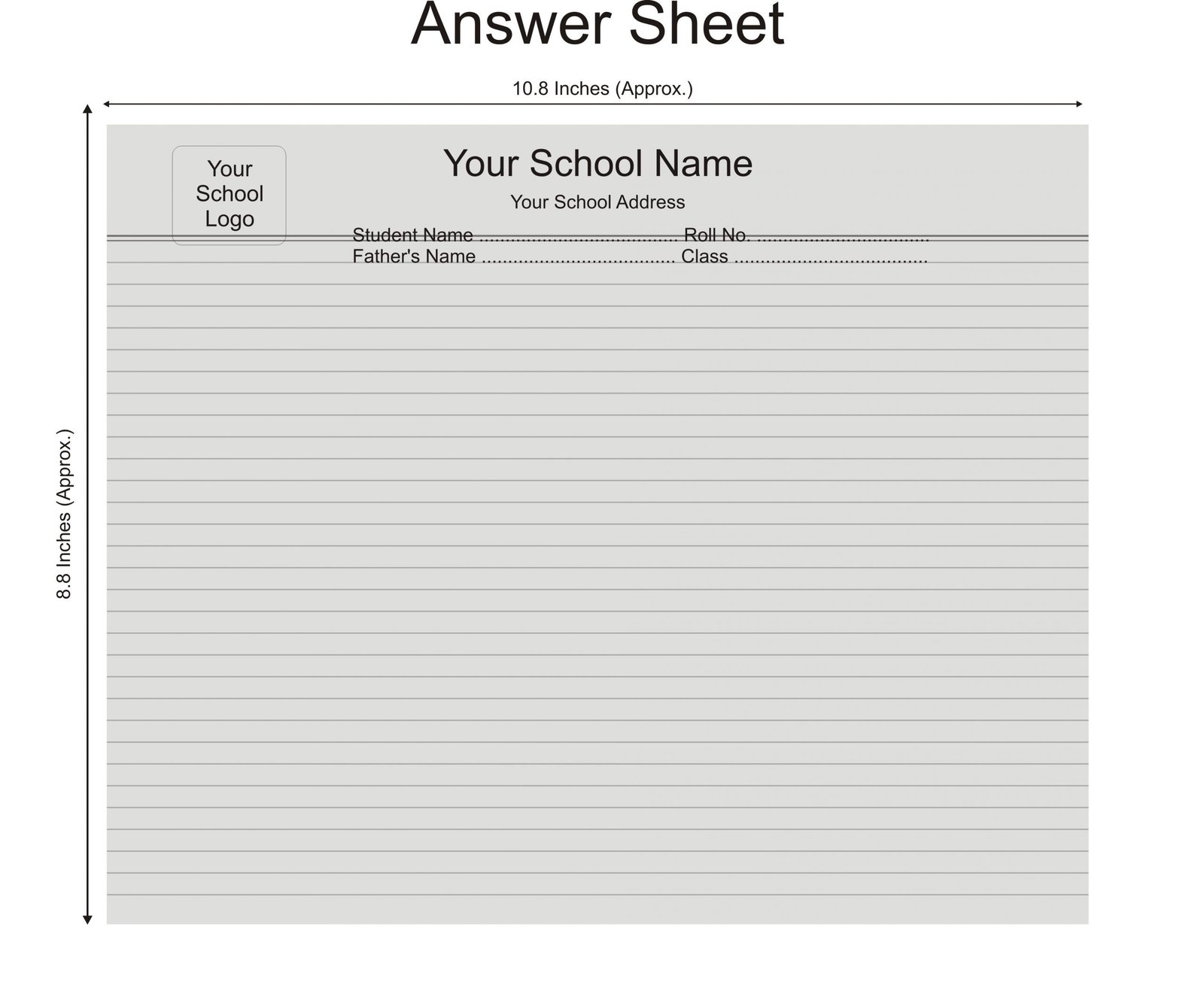 Printable Exam Sheet Paper