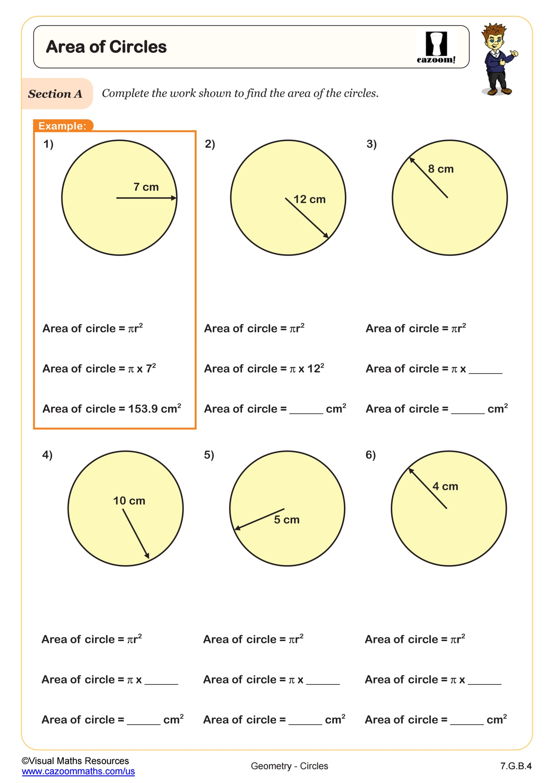 Circles Printable Worksheets
