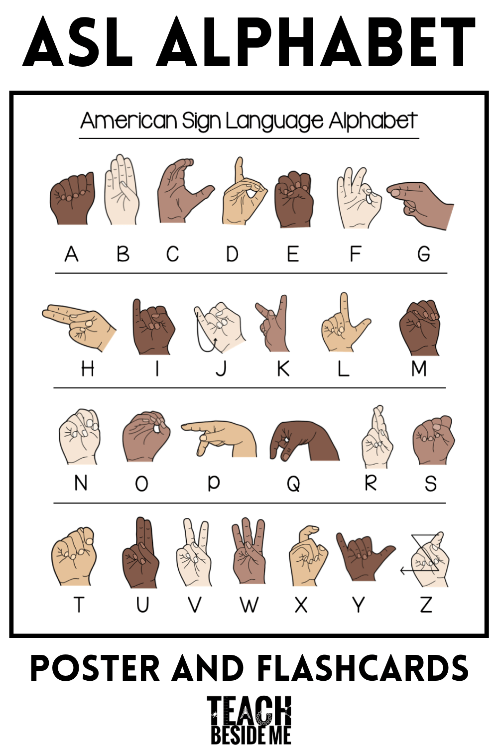Basic American Sign Language Chart Printable