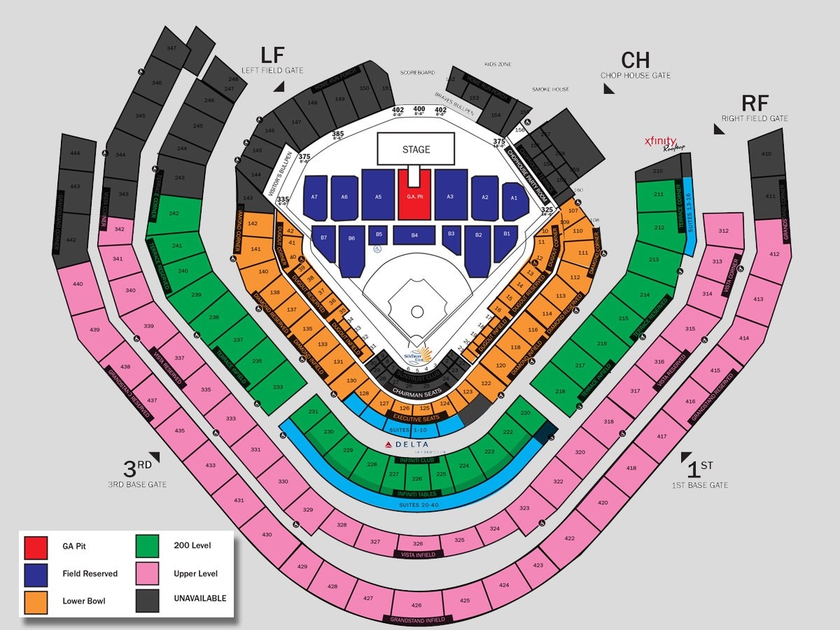 Atlanta Braves Seating Chart At Truist Park
