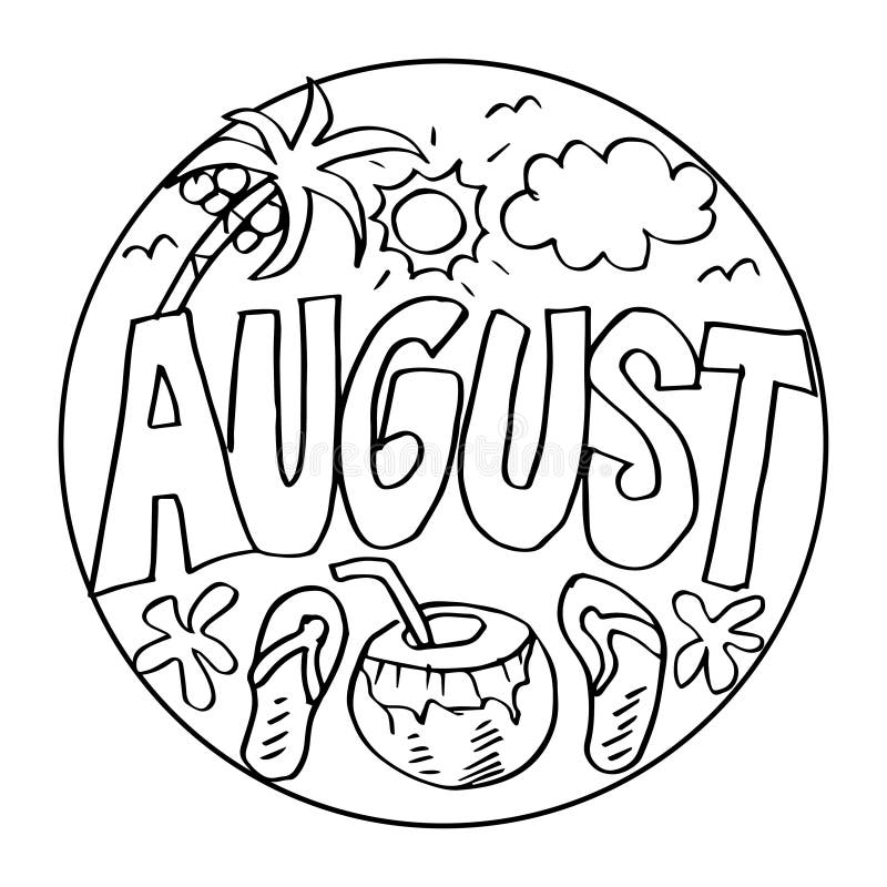 August Coloring Stock Illustrations 307 August Coloring Stock Illustrations Vectors Clipart Dreamstime