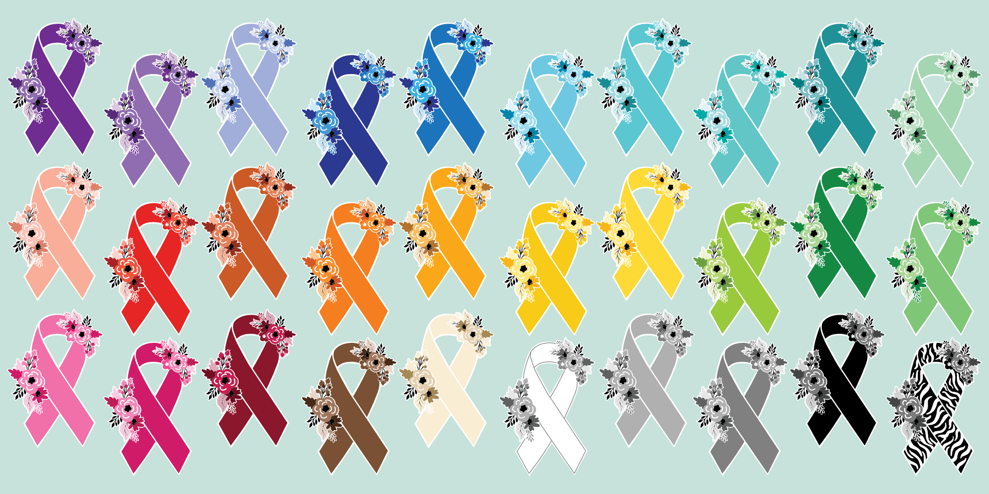 AWARENESS RIBBON COLOR CHART Spoonie Sister Shop AWARENESS RIBBON COLOR CHART Spoonie Sister Shop