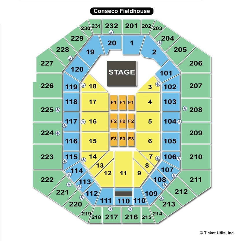 Bankers Life Fieldhouse Indianapolis IN Seating Chart View