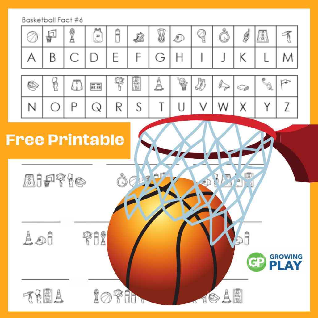 Basketball Cryptogram Puzzle Free Printable Growing Play