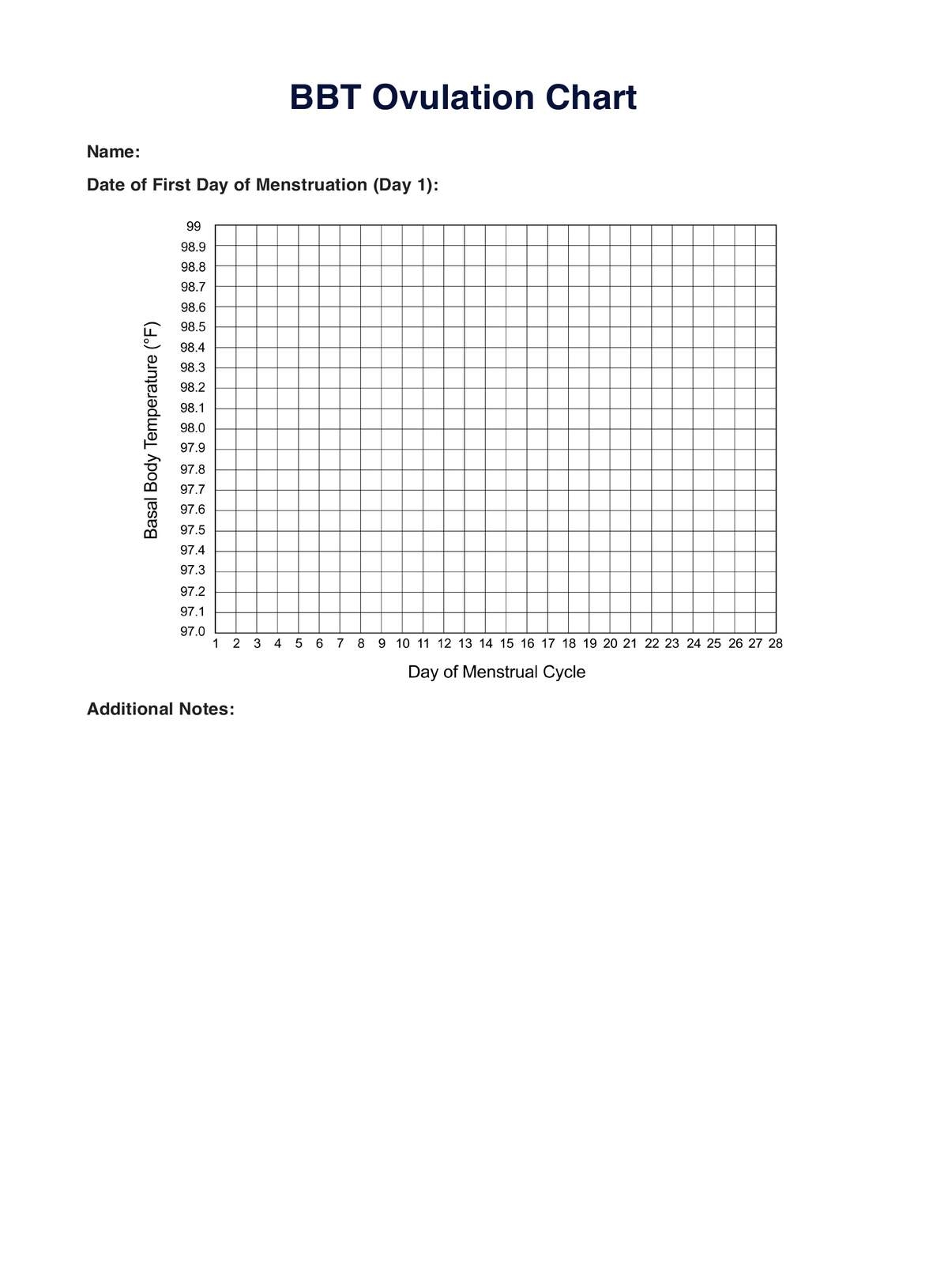 Free Printable Fertility Chart