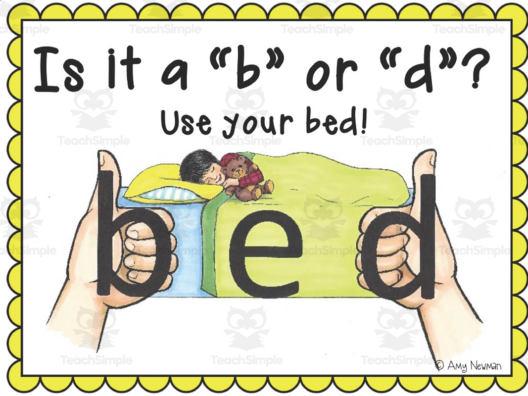 BED Anchor Chart Teaching B And D By Teach Simple
