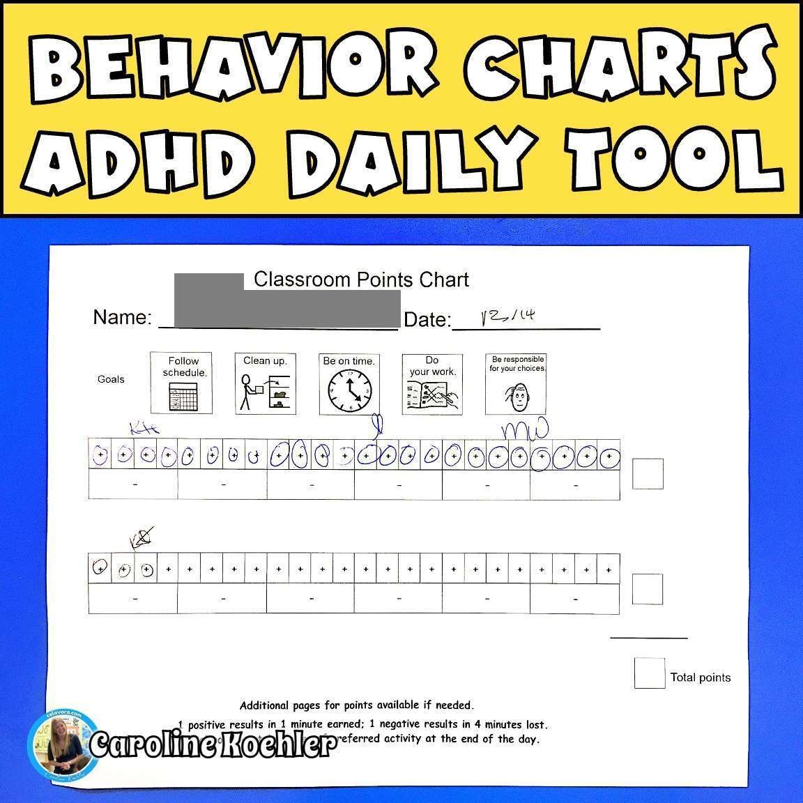 Behavior Tally Chart Printable