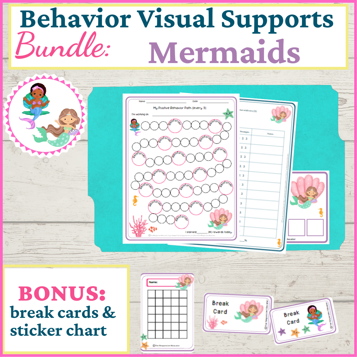 Behavior Visual Supports Mermaids Made By Teachers Behavior Visual Supports Mermaids Made By Teachers