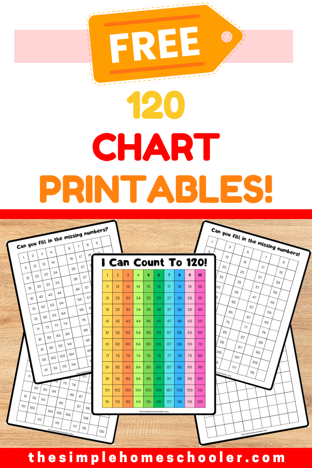 First Grade 120 Chart Printable