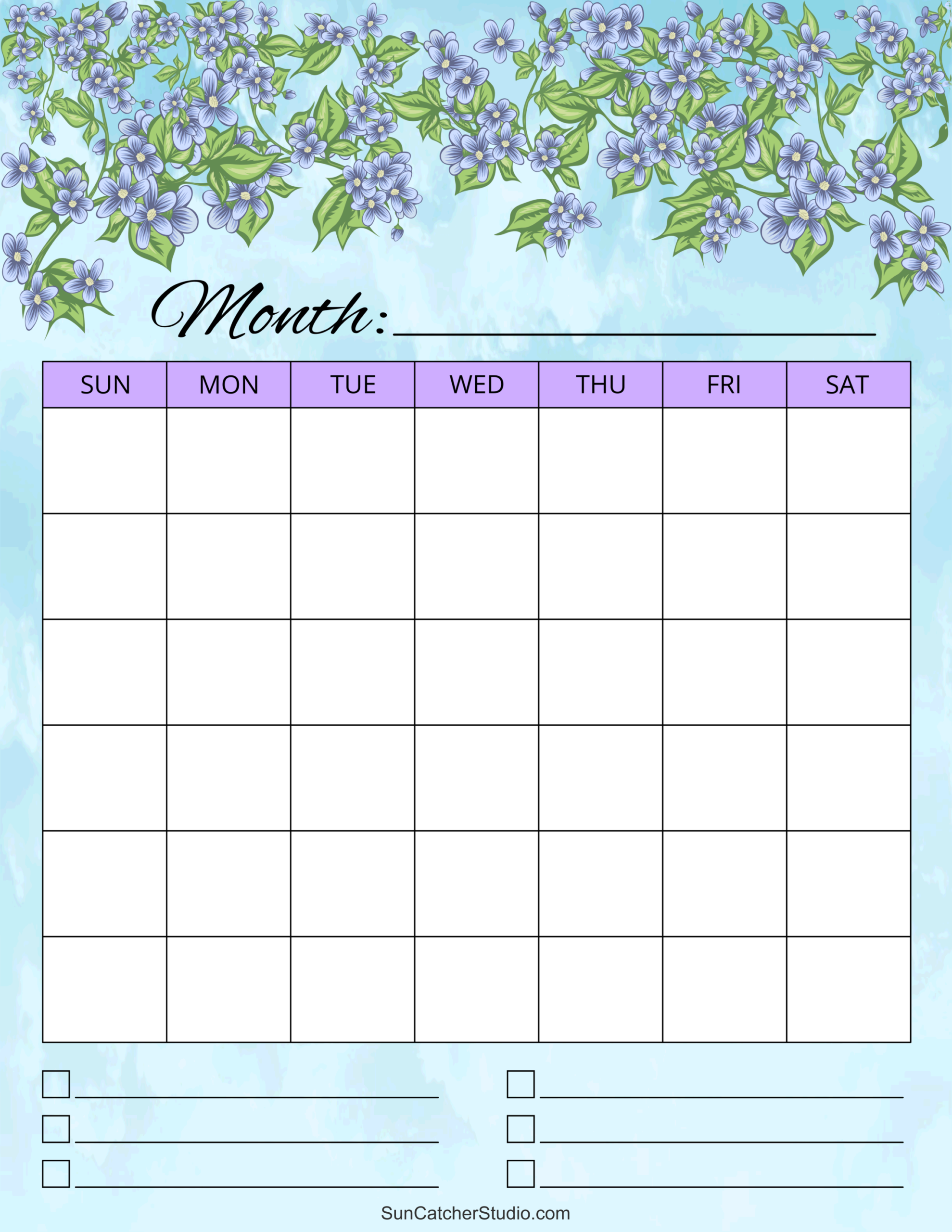 Free Printable Calendar Templates Pdf