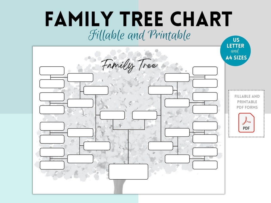 Blank Family Tree Chart Template Family History Pedigree Chart Worksheets Library