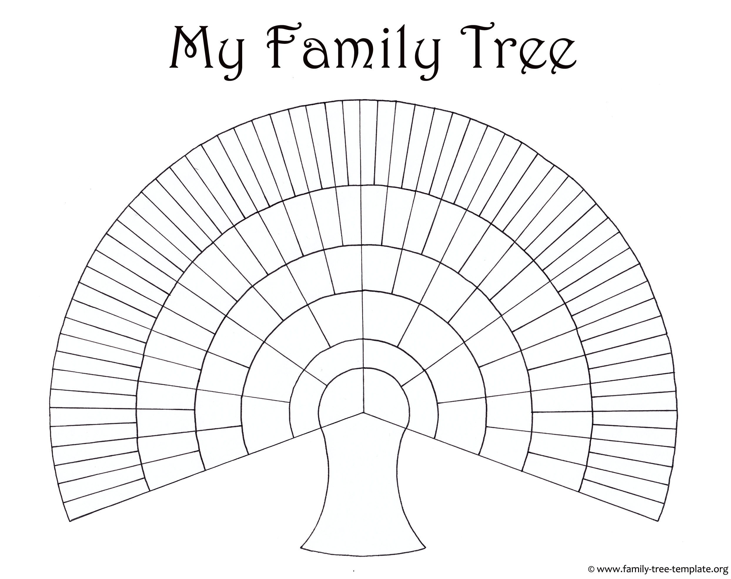 Blank Family Trees Templates And Free Genealogy Graphics Worksheets Library
