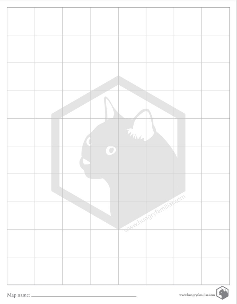 Blank Map Grid Printable Letter Hungry Familiar