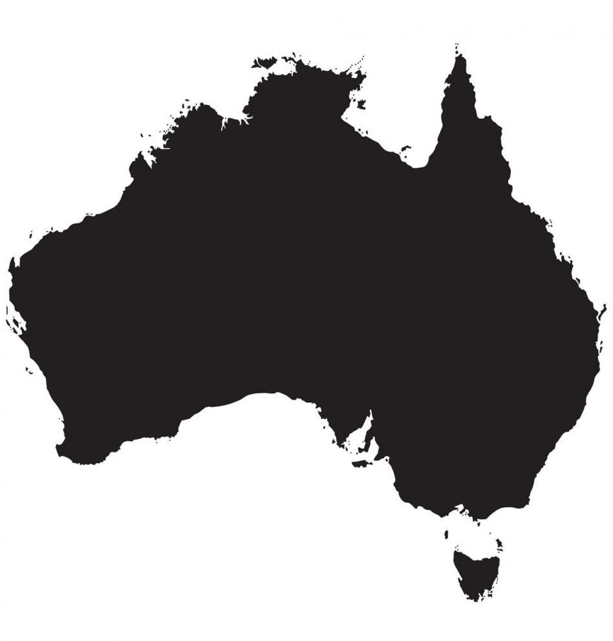 Australia Outline Map Printable