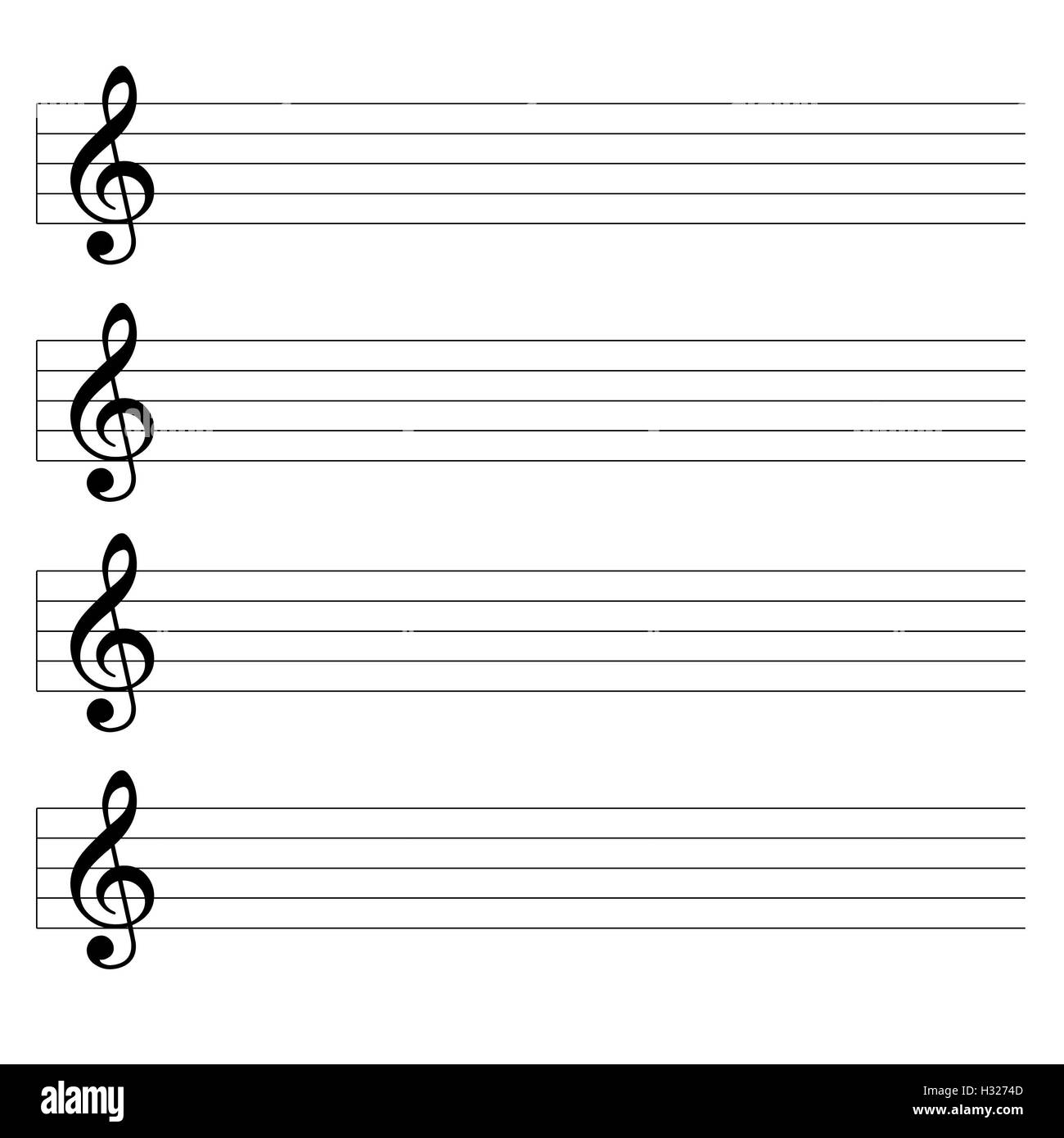 Printable Blank Sheet Music Treble Clef