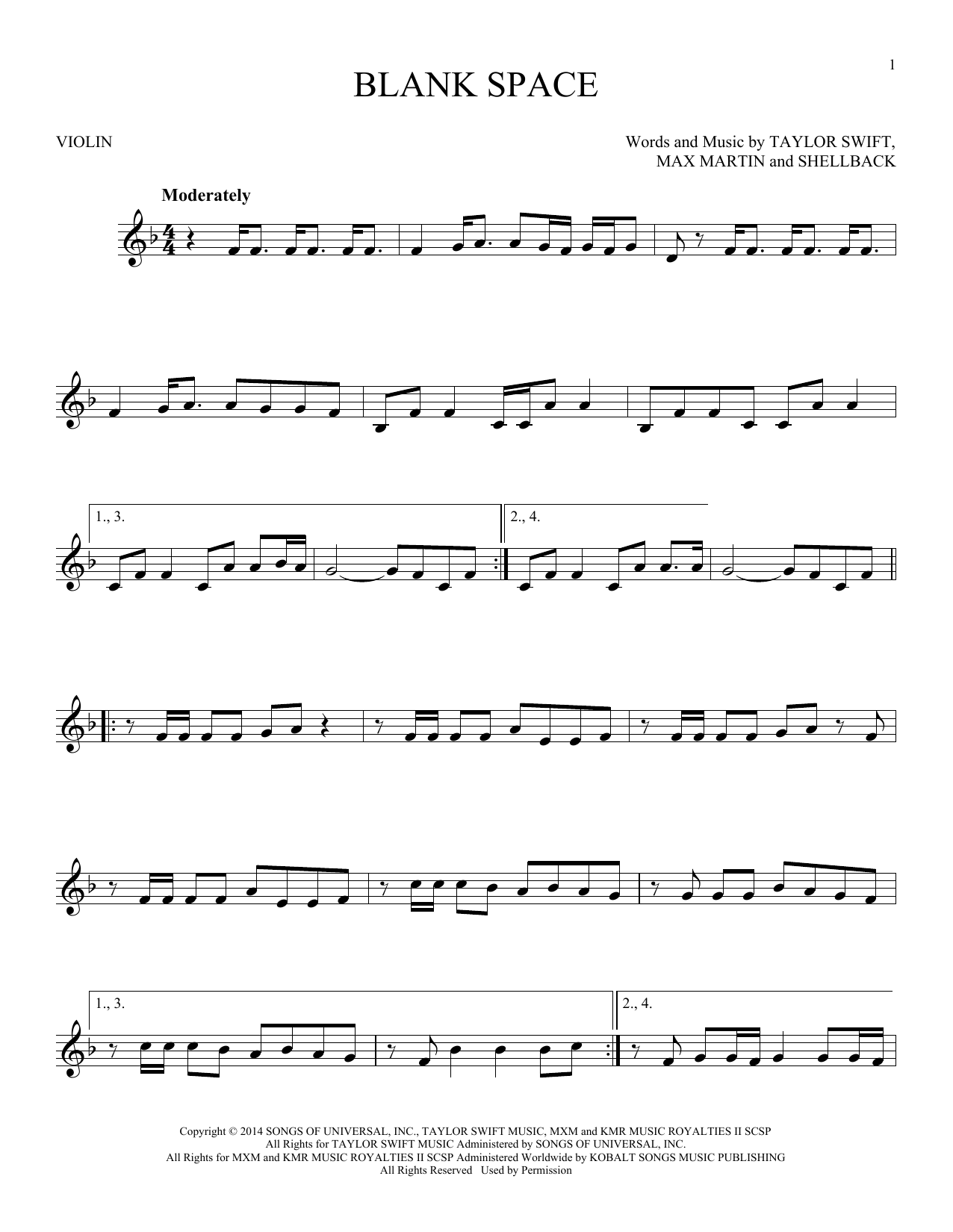 Blank Violin Sheet Music Printable