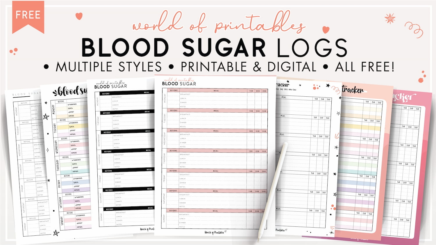 Blood Sugar Logs World Of Printables