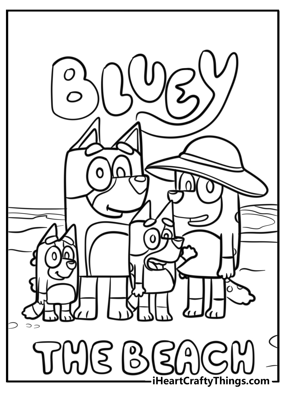 Bluey Coloring Pages 55 Free Printables For Kids