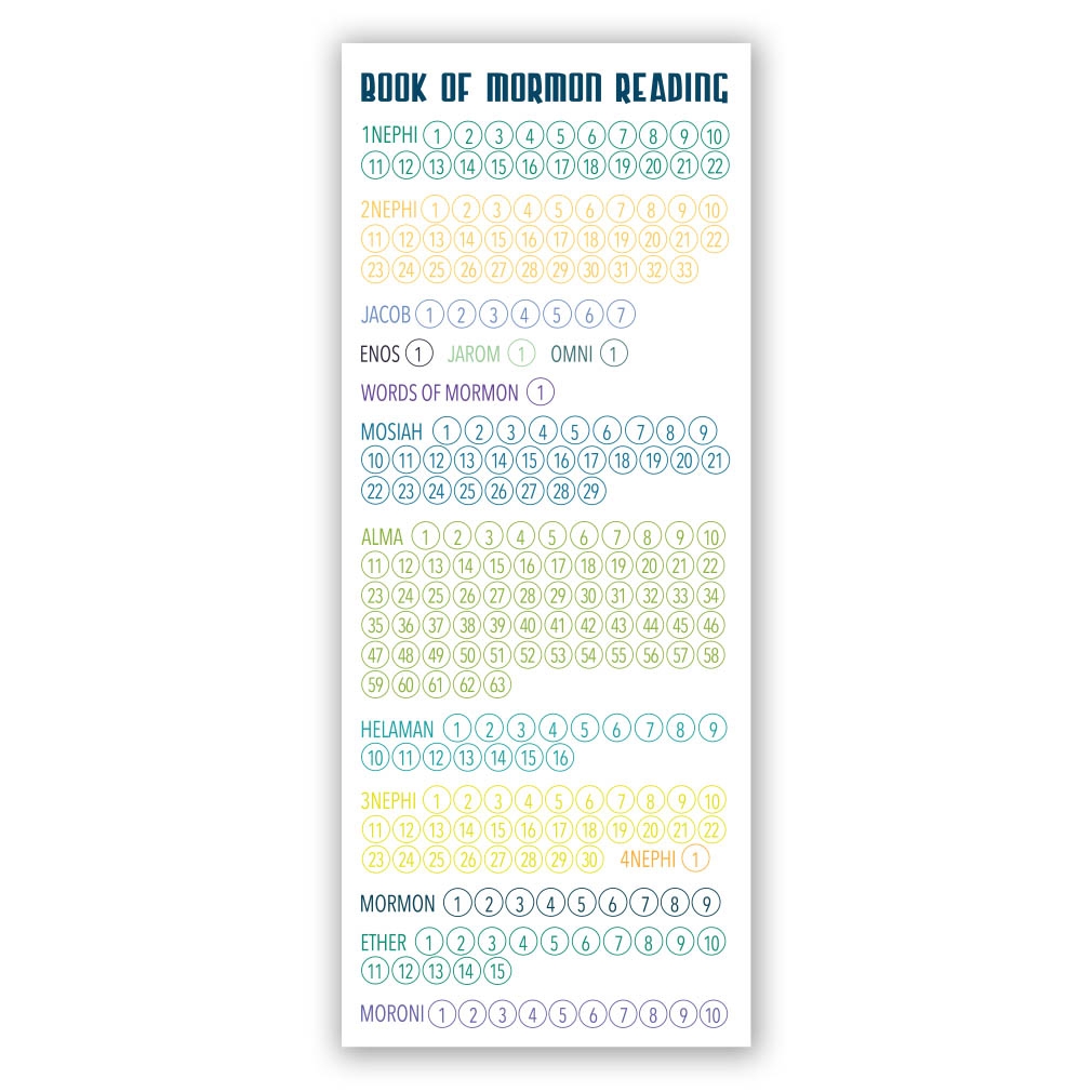 Book Of Mormon Reading Chart Printable