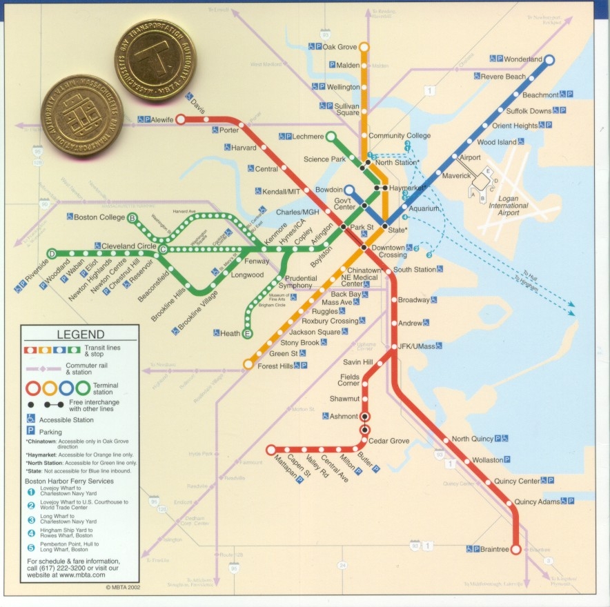 Boston T Map