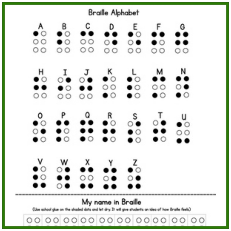 Braille Printable Braille Printable
