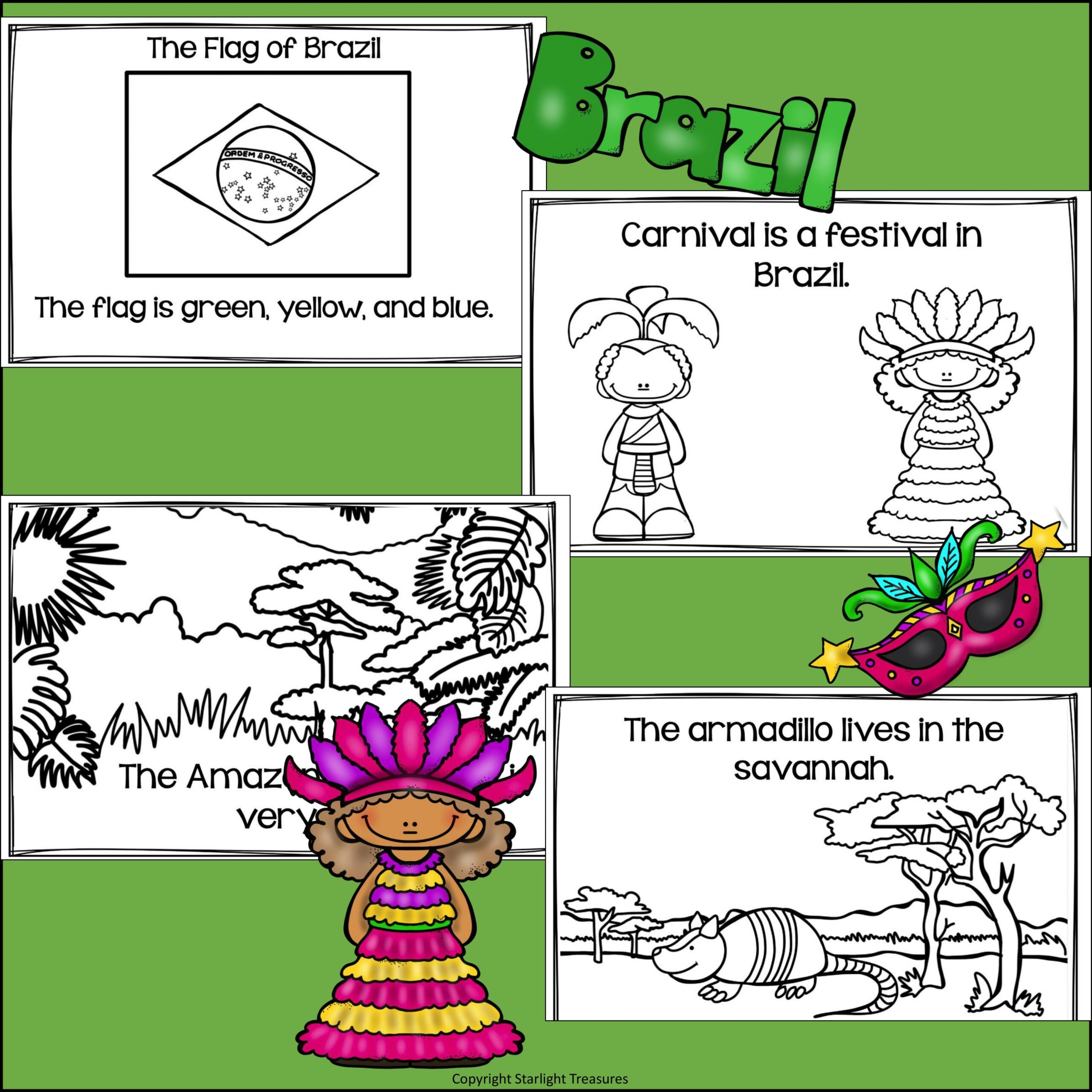 Free Printable Brazil Worksheets