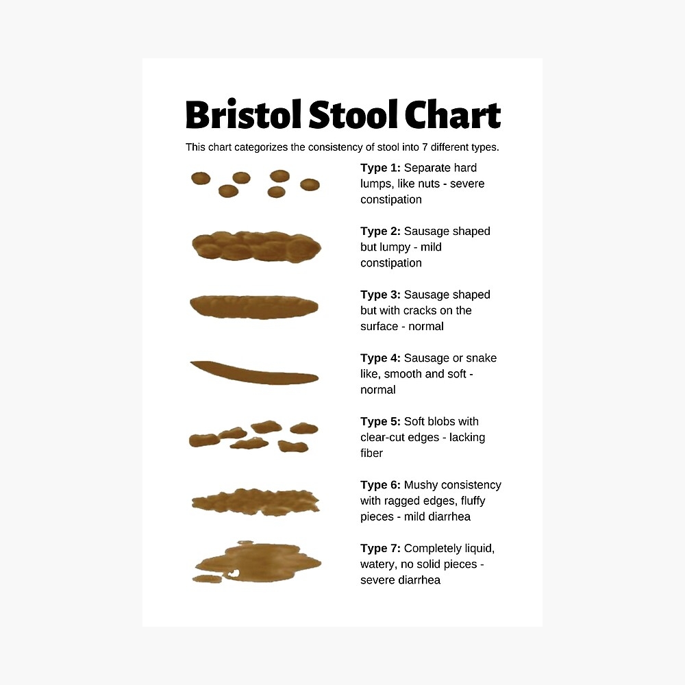 Printable Bristol Poop Chart Printable Bristol Poop Chart