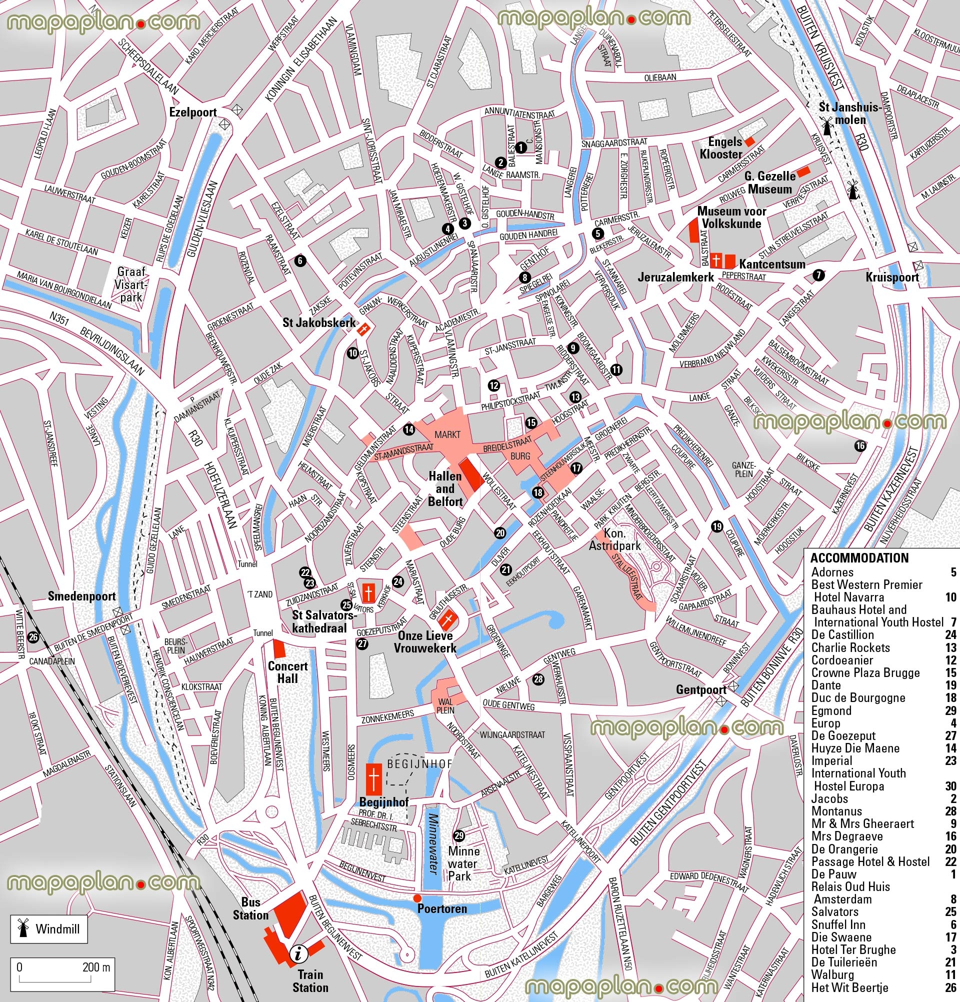 Bruges Map Bruges Map