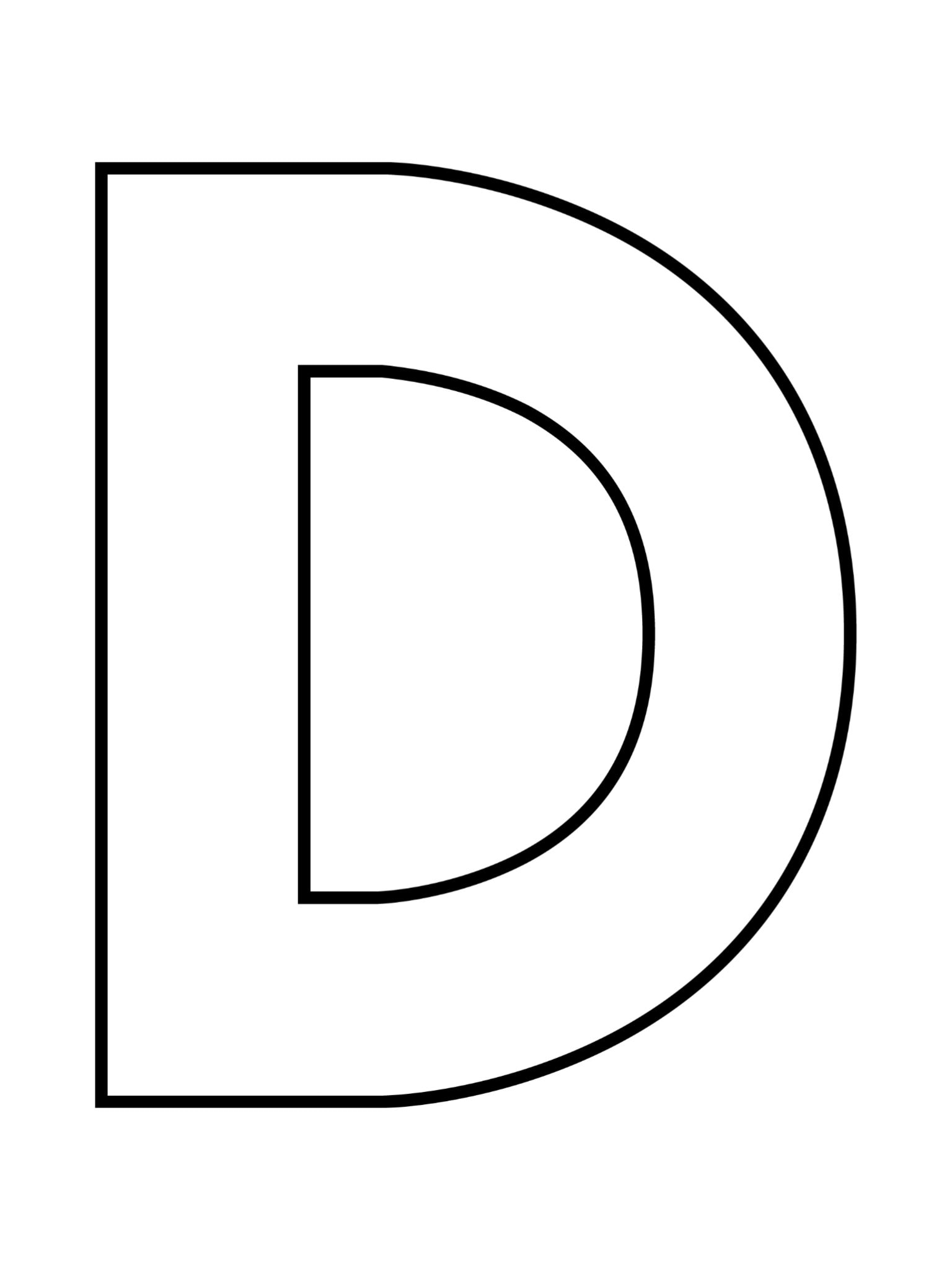 Buchstabe D Vorlage Alphabet Oberschicht Sofort Druckbarer Digitaler Download Etsy de