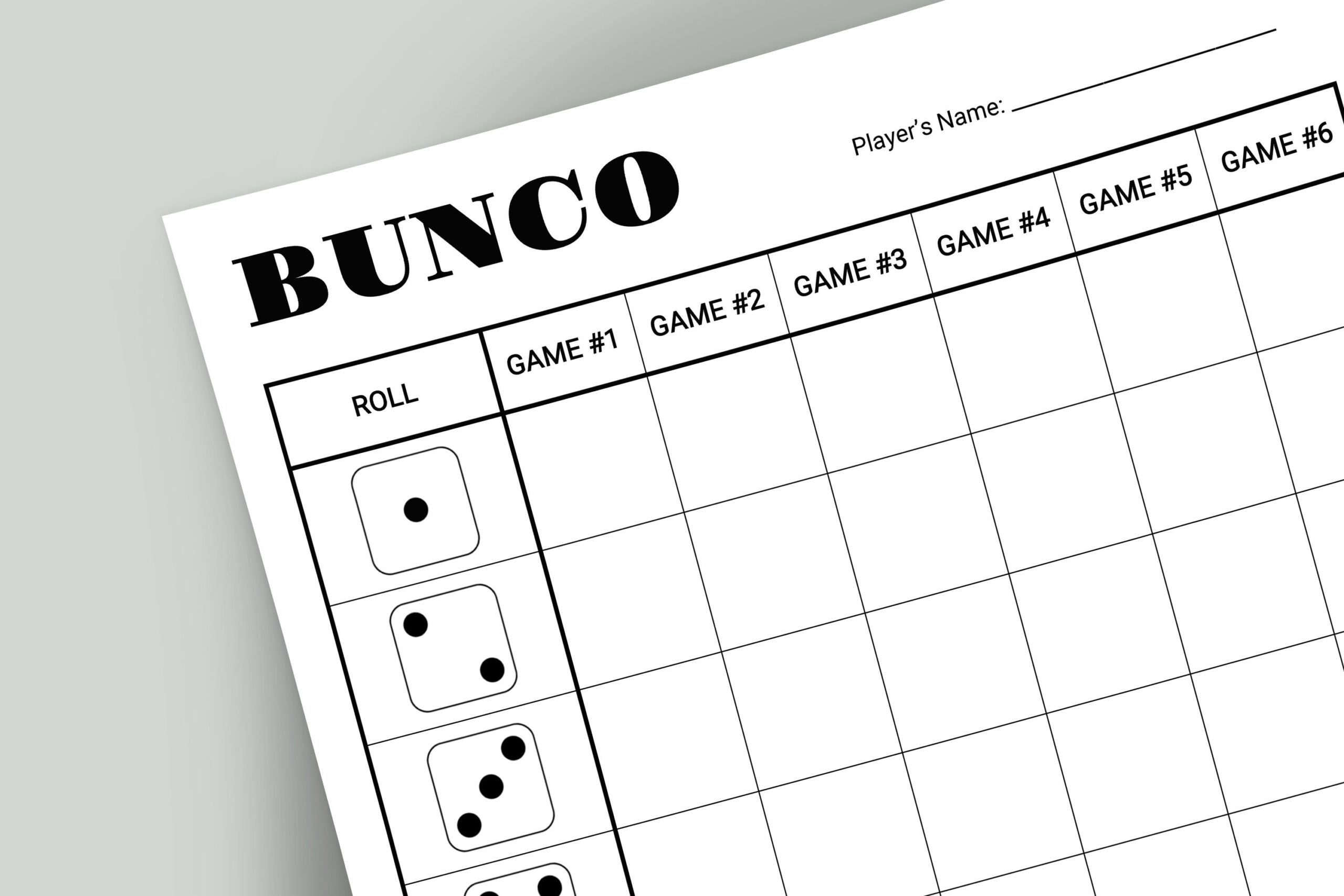 Bunco Score Card Printable Bunco Score Card Bunco Score Sheets Bunco Score Card Printable Bunco Score Card Bunco Score Sheets