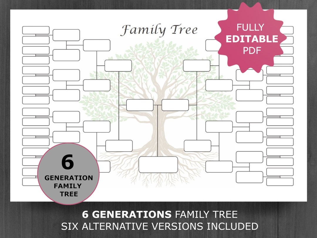 Free Printable Blank Family Tree Chart