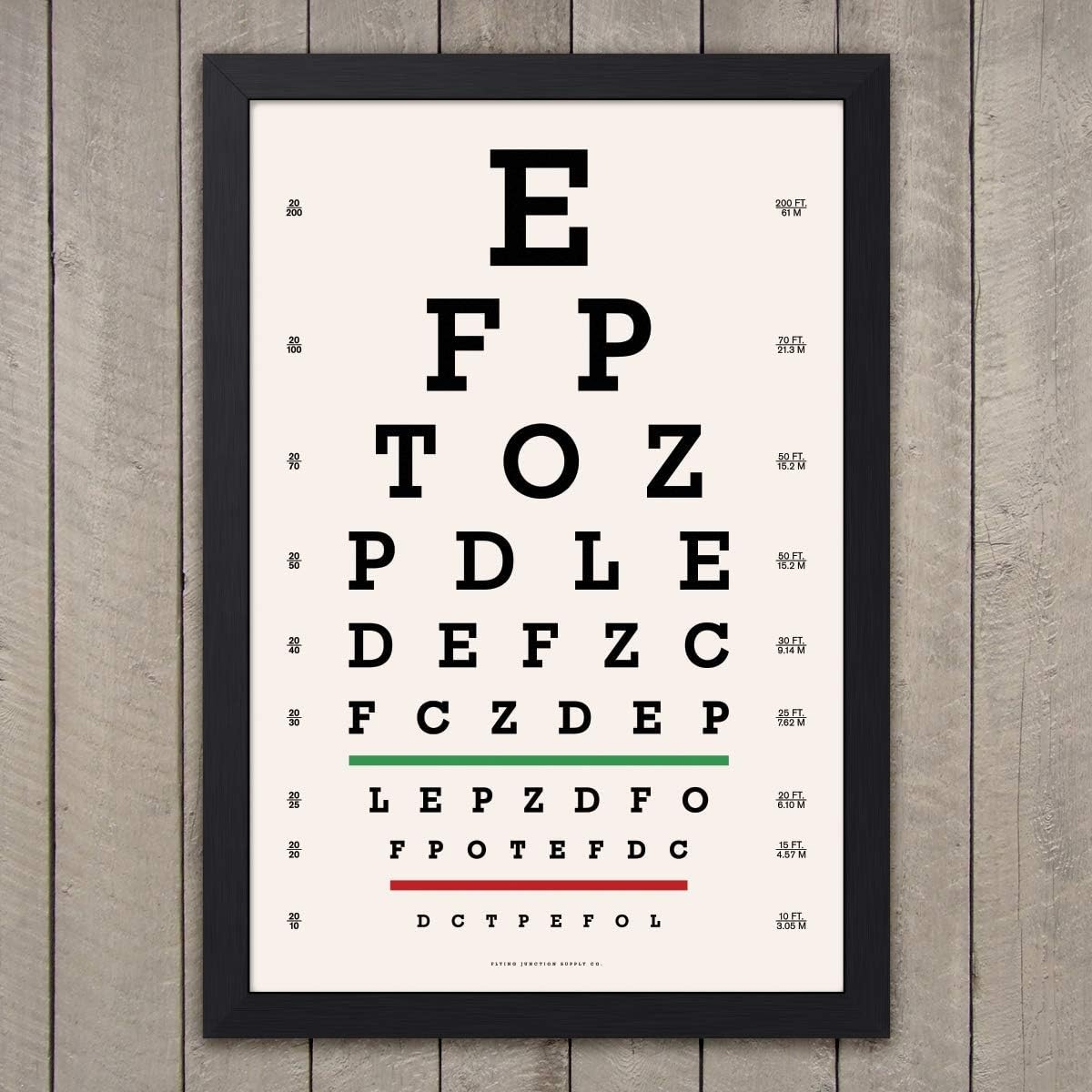 Buy Vintage Snellen Eye Chart Print Online Jamaica Ubuy