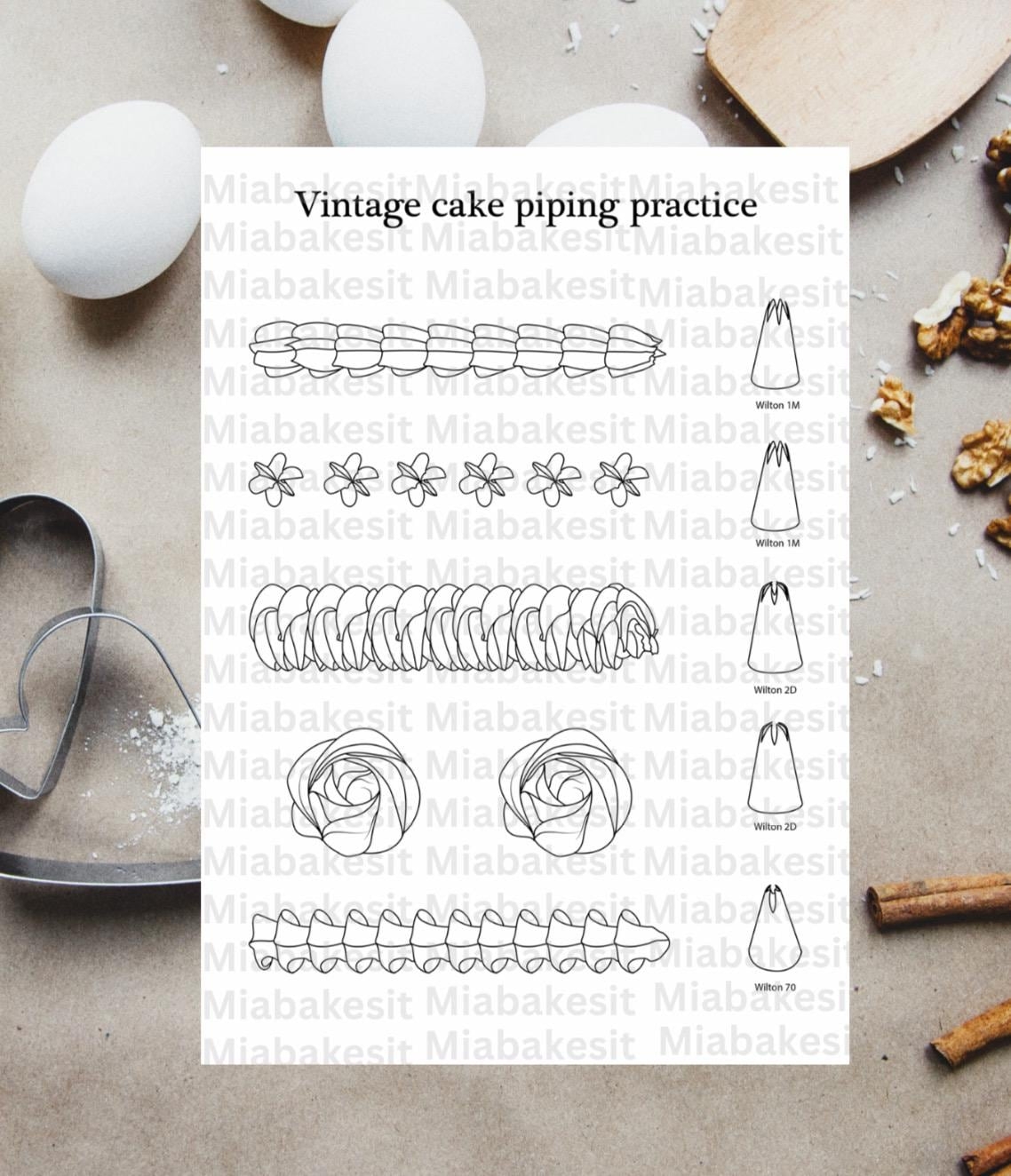 Cake Decorating Practice Sheets Printable