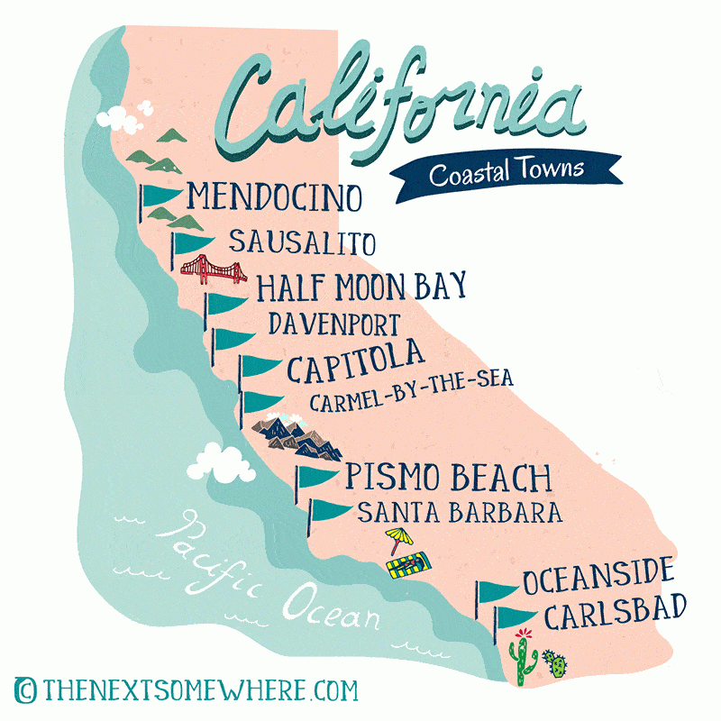 Printable Pacific Coast Highway Map