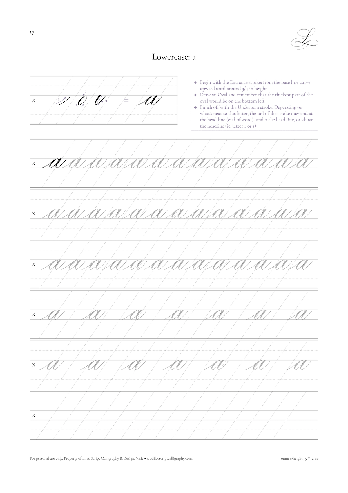 Calligraphy Practice Sheets Printable Free